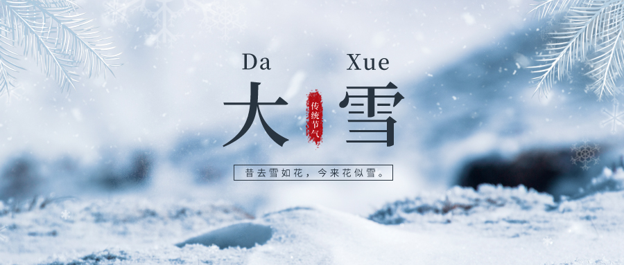 大雪 ▎雪落冬藏，將美好醞釀~